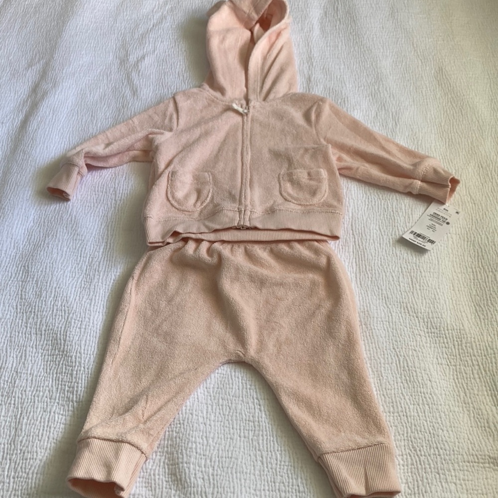 Carter's Soft Pink Baby Hoodie